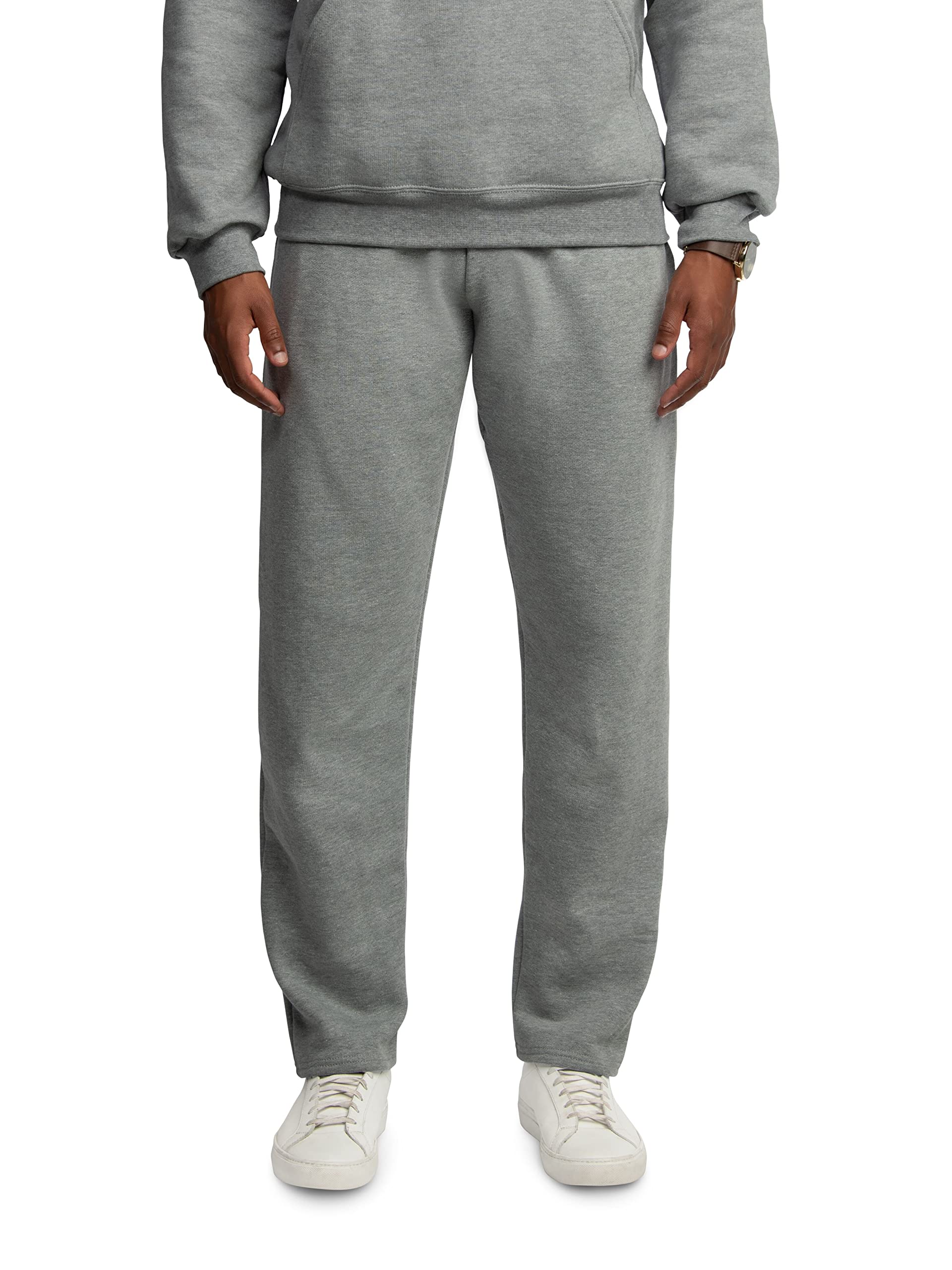 Fruit of the Loom Eversoft Fleece Open Bottom Sweatpants with Pockets, Relaxed Fit, Moisture Wicking, Breathable