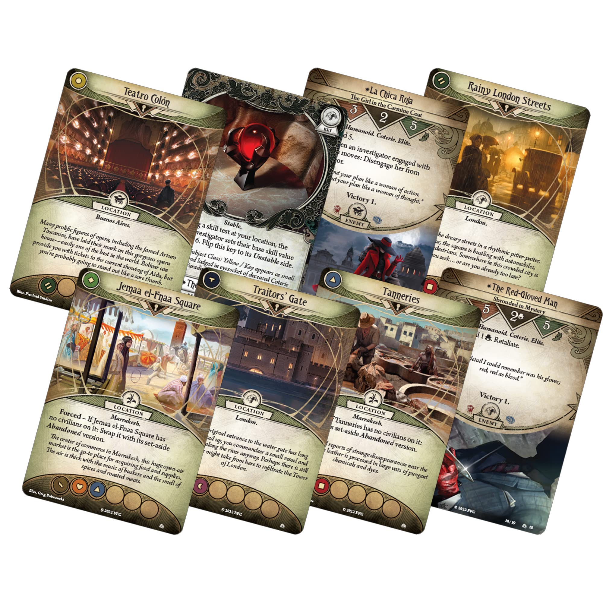 Fantasy Flight Games Arkham Horror The Card Game The Scarlet Keys Expansion | Horror Game | Mystery Game | Cooperative Card Game | Ages 14+ | 1-4 Players | Avg. Playtime 1-4 Hours | Made