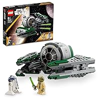 LEGO 75360 Star Wars Yoda's Jedi Starfighter Construction Toy for Boys and Girls, The Clone Wars Vehicle Set with Master Yoda Minifigure, Lightsaber and Droid R2-D2 Figure, Christmas Gift