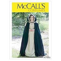 McCall's Women's Lined Cape Costume Angela Clayton, Sizes 4-22 Sewing Pattern