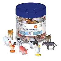 Farm Animal Counters - 60 Pieces, Ages 3+ Toddler Learning Toys, Farm Animals Toys, Develops Counting and Matching Skills