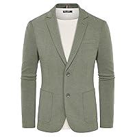 PJ PAUL JONES Men's Casual Knit Blazer Suit Jackets Two Button Lightweight Unlined Sport Coat