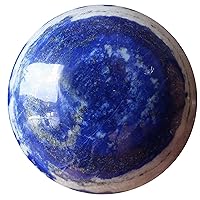 Lapis Lazuli Sphere Third Eye Meditation Royal Afghan Blue Crystal Ball (Blue, 1.75-2.0 Inches)