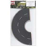 Busch 9711 Asphalt Road 2Ln Semicir HO Scale Scenery Kit