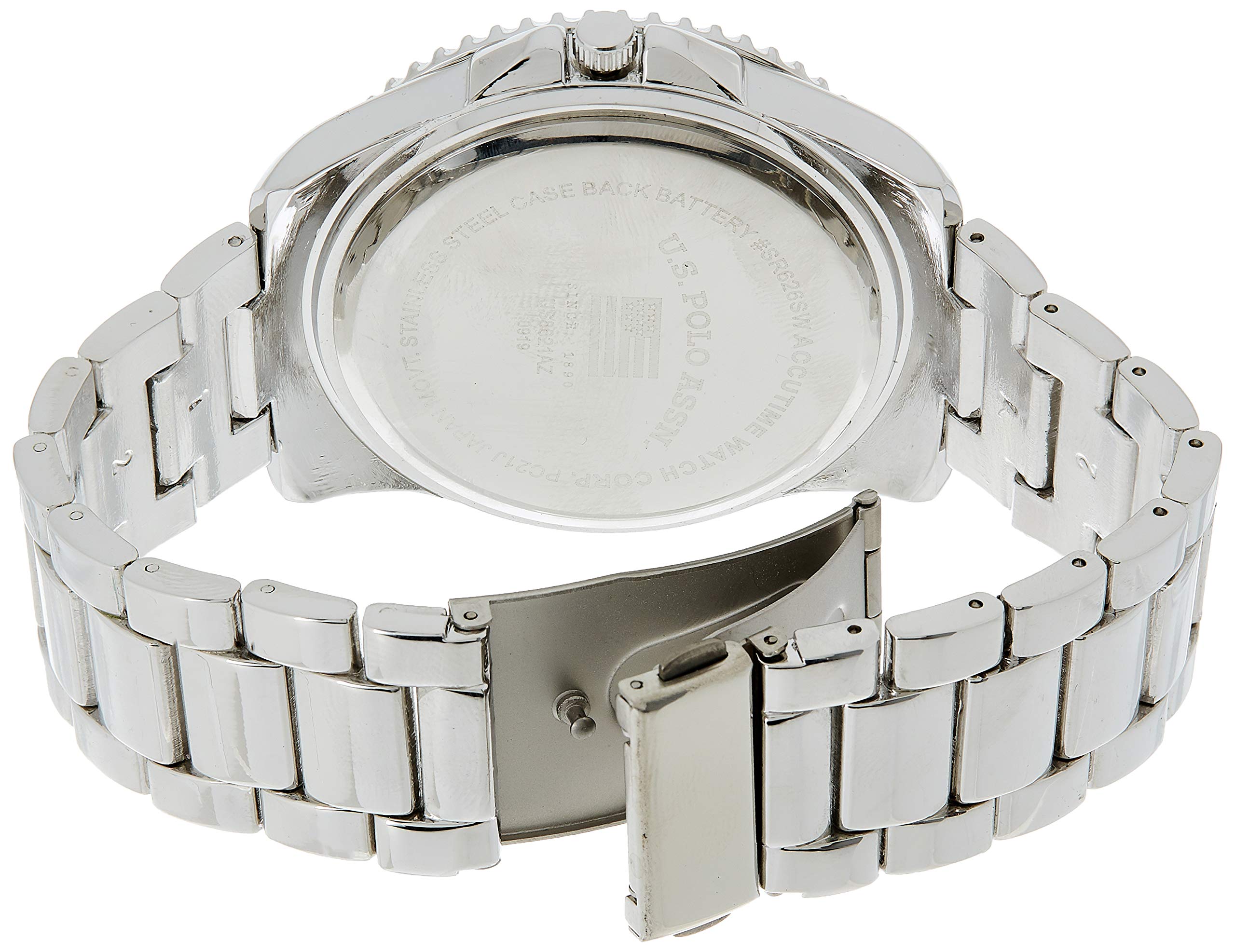 U.S. Polo Assn. Men's us8621 Analog Display Analog Quartz Silver Watch