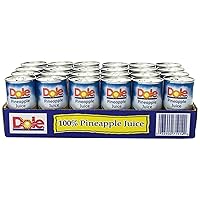 Dole Pineapple Juice, 6 Fl Oz (Pack of 24)