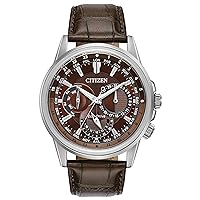 Citizen Men's Classic Calendrier Eco-Drive Watch, 12/24 Hour Time, 3-Hand Day and Date, Anti-Reflective Mineral Crystal, Luminous Hands