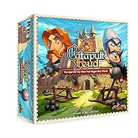 IELLO: Catapult Feud Game - Ready, Aim... Launch The Catapults! 2 Player Game, Strategy Board Game, Knock Down All Your Opponent's Troops to Win, for Ages 7 and up