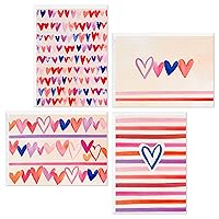 Hallmark Blank Cards Assortment for Valentines Day (48 Cards and Envelopes Pack), Watercolor Hearts
