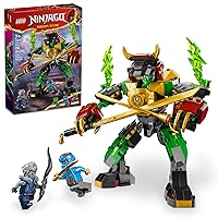 NINJAGO Lloyd’s Elemental Power Mech Customizable Battle Toy with 3 Ninja Action Figures, Adventure Playset for Boys and Girls, Ninja Gift Idea for Kids Ages 7 and Up, 71817