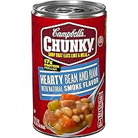 Campbell’s Chunky Soup, Hearty Bean Soup With Ham, 19 Oz Can