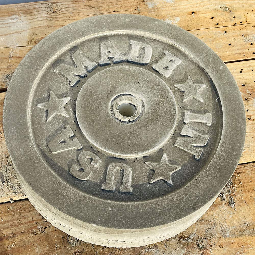 AUTUMN Made in USA 25-45 LB Concrete Cement Weight Plate Mold, Mold for DIY Olympic Barbell Weights, 13