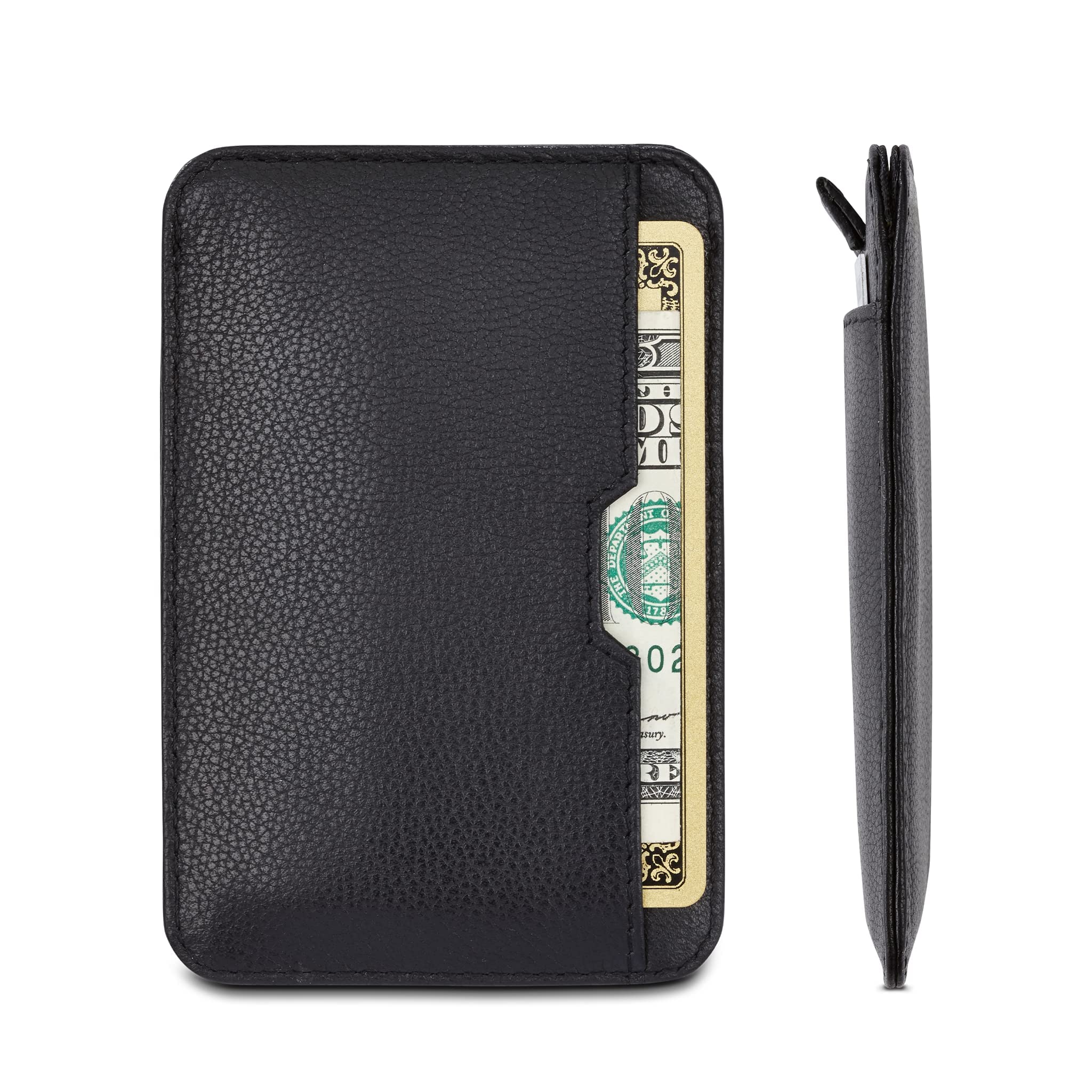 Vaultskin CHELSEA Slim Minimalist Front Pocket Leather Wallet with RFID Blocking for Men with Gift Box