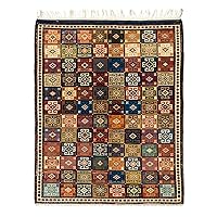 4.6x5.8 Ft Exceptional Handmade Anatolian Dowry Rug. 100% Wool and Natural Dyes. G204