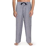 Fruit of the Loom Men's Woven Sleep Pyjamas Pant, Navy White Check, X-Large