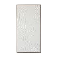Deco 79 Canvas Geometric Art Deco Inspired Line Art Framed Wall Art with Gold Frame, 24