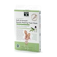 Earth Therapeutics Soft & Smooth Gentle Peeling Foot Mask - 2 Pairs