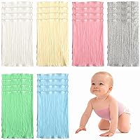 24 Pcs Baby Belly Button Band Double Layer Newborn Infant Belly Wrap Cotton Umbilical Cord Cover Band Soft Navel Belt Truss Belt for Protection Abdomen Baby Boy Girl Gifts, 6 Colors
