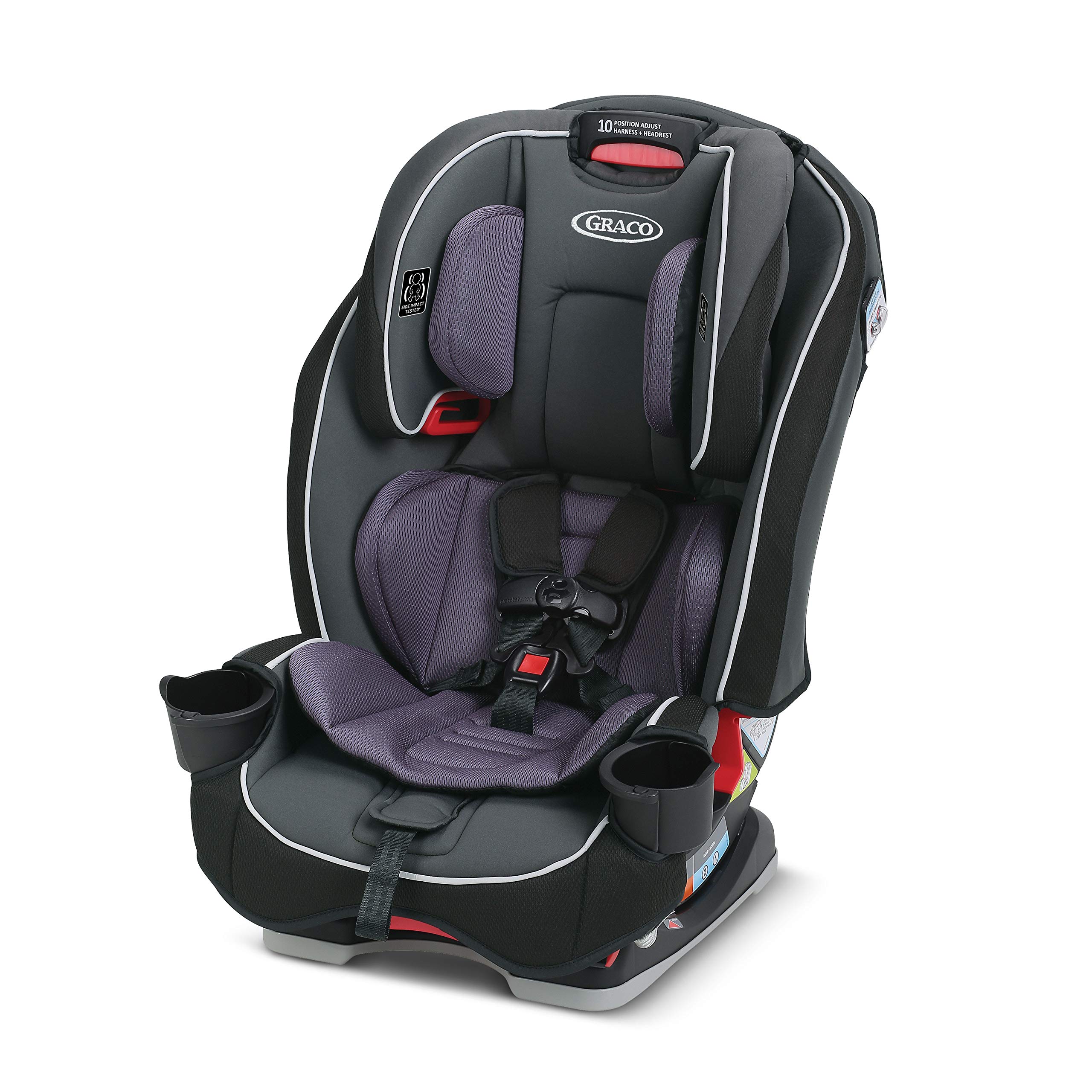 Graco SlimFit 3 in 1 Car Seat, Slim & Comfy Design Saves Space in Your Back Seat, Annabelle, 1 Count (Pack of 1)