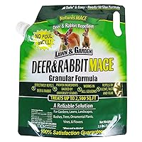 Deer & Rabbit Repellent 2.5lb Bag/Covers 2,500 Sq. Ft. / Repel Deer from Your Home & Garden/Safe to use Around Children, Plants & Produce/Protect Your Garden Instantly