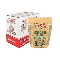 Bob's Red Mill Hemp Seed Hearts - 8 Ounce (Pack of 5), Raw and Shelled, 10g Plant Based Protein, Non GMO, Vegan, Keto, Paleo, Gluten Free