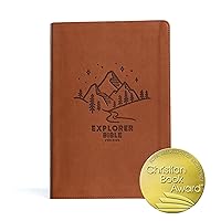 CSB Explorer Bible for Kids, Brown Mountains LeatherTouch, Red Letter, Full-Color Design, Photos, Illustrations, Charts, Videos, Activities, Easy-to-Read Bible Serif Type CSB Explorer Bible for Kids, Brown Mountains LeatherTouch, Red Letter, Full-Color Design, Photos, Illustrations, Charts, Videos, Activities, Easy-to-Read Bible Serif Type Imitation Leather
