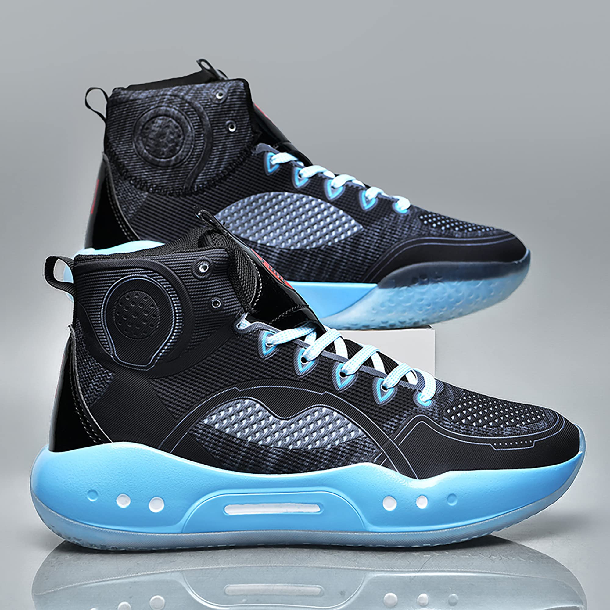 Mua CJSPORX Men's High Top Basketball Shoes Fashion Sneakers Non Slip Outdoor  Tennis Shoes Black&Blue Size 6 trên Amazon Mỹ chính hãng 2023 | Giaonhan247
