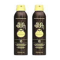 Sun Bum Original Spf 15 Sunscreen Spray Vegan and Reef Friendly (octinoxate & Oxybenzone Free) Broad Spectrum Moisturizing Uva/uvb Sunscreen With Vitamin E 2 Pack