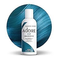 Semi Permanent Hair Color - Vegan and Cruelty-Free Hair Dye - 4 Fl Oz - 117 Aquamarine (Pack of 1)