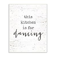 Stupell Industries This Kitchen is for Dancing Wall Plaque, 10 x 15, Multi-Color