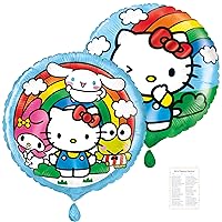 Unique Hello Kitty Balloons Pack – 2 Foil Hello Kitty Balloons & Checklist – Hello Kitty and Friends Birthday Foil Balloons, Hello Kitty Party Decorations & Supplies