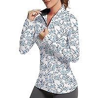 Golf Shirts for Woman UPF 50+ Sun Protection Quick Dry Lightweight Long Sleeve Polo Shirts for Woman Rash Guard