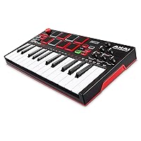 Professional MPK Mini Play – USB MIDI Keyboard Controller With a Built in Speaker, 25 mini Keys, Drum Pads and 128 Instrument Sounds