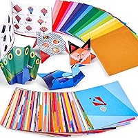 Origami Kit 144 Sheets Origami Paper for Kids 72 Patterns with Craft Guiding Book