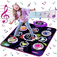 Dance Mat for Kids, Adjustable Volume, Built-in Music, 5 Game Modes, Dancing Game Pad for 3 4 5 6 7 8+ Year Old Girls Boys, Dance Toys Gifts, Perfect Xmas Birthday Gift