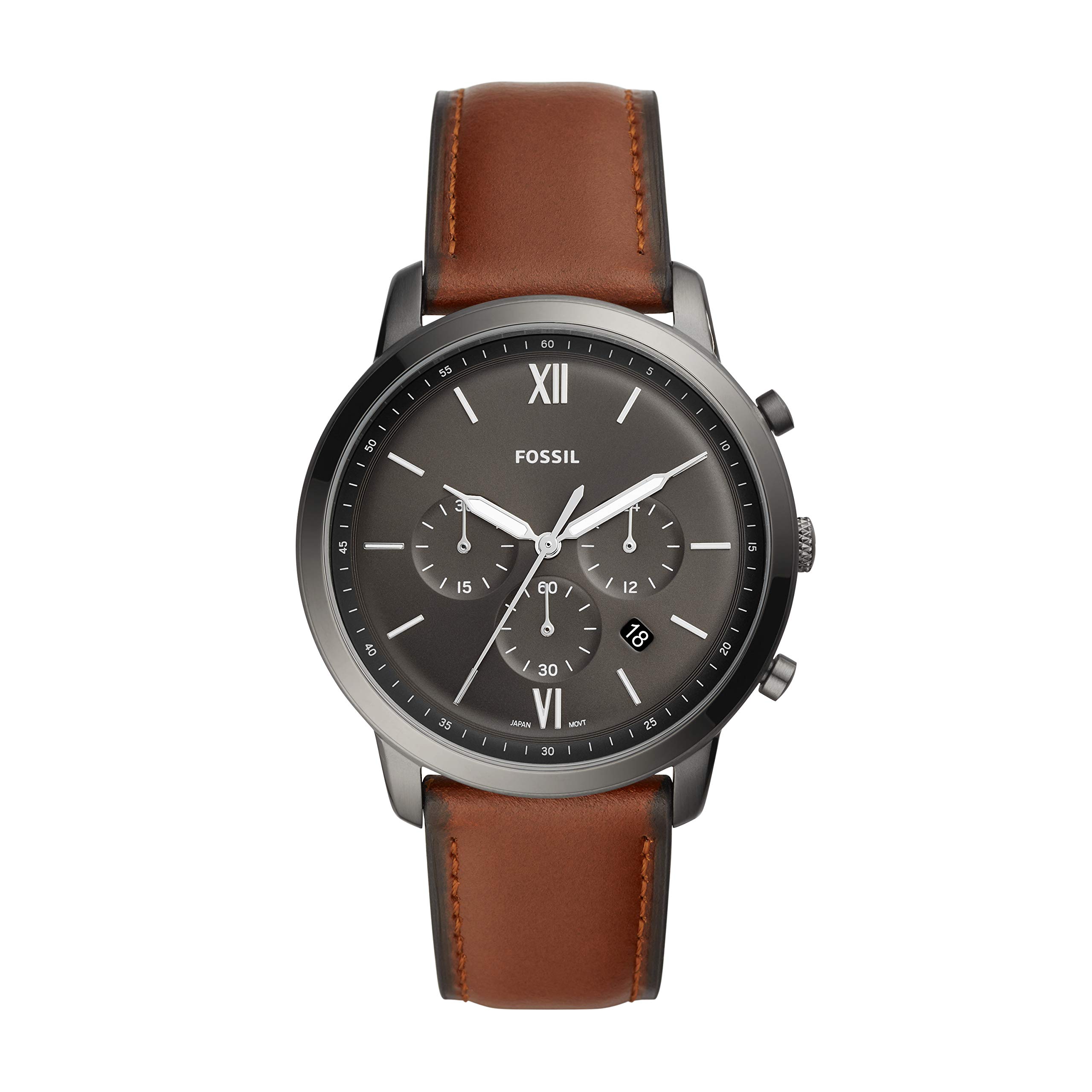 Fossil Neutra Men's Chronograph Watch with Stainless Steel Bracelet or Genuine Leather Band