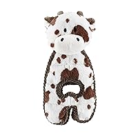Outward Hound Cuddle Tugs Cow Plush Squeaky Dog Toy