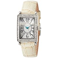 Women's AO15001-IV Analog Quartz Watch with Beige Leather Band