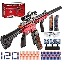 Electric Automatic Toy Guns for Nerf Guns - M416 Auto-Manual Sniper Toy Gun  with Scope Bipod - 160 Bullets - Toy Guns for Boys Age 8-12 Kids Toy Gifts