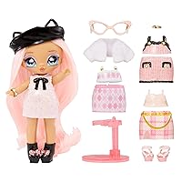  Na! Na! Na! Surprise Cozy Series Baily Frost 7.5 Fashion Doll  Polar Bear-Inspired with White Hair, 2-Piece Outfit and Fuzzy Clip-on  Purse, Poseable, Great Toy Gift for Kids Ages 5 6