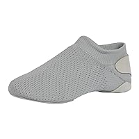 Linodes Unisex 019 Nylon Upper Leather Sole Slip-on Jazz Shoe for Women and Men's Dance Shoes