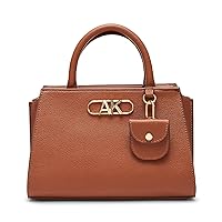 Anne Klein Convertible Mini Satchel with Bevel Logo