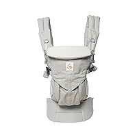Ergobaby Omni 360 All-Position Baby Carrier for Newborn to Toddler with Lumbar Support (7-45 Pounds), Pearl Grey, One Size (Pack of 1) Ergobaby Omni 360 All-Position Baby Carrier for Newborn to Toddler with Lumbar Support (7-45 Pounds), Pearl Grey, One Size (Pack of 1)