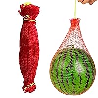 Watermelon Nets 100PCS 15.8 Inch Elstic Melon Nets Drawstring Reusable Vegetable Bags Portable Hollow Onion Bag for Honeydew Melon, Cucumbers, Egg Patio Goods