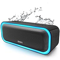 SoundBox Pro Bluetooth Speaker with 20W Stereo Sound, Active Extra Bass, IPX6 Waterproof, Bluetooth 5.0, TWS Pairing, Multi-Colors Lights, 20 Hrs Playtime, Portable Speaker for Beach, Outdoor