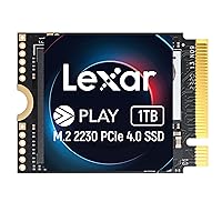 Lexar 1TB PLAY 2230 PCle Gen 4x4 NVMe, Perfect for Steam Deck, ASUS ROG Ally, Legion GO via Extension Board, M.2 2230 Compatible Laptops, Up To 5200/4700 MB/s, Internal SSD (LNMPLAY001T-RNNNU)
