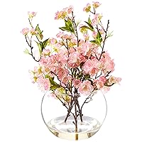 Nearly Natural Cherry Blossom in Large Vase