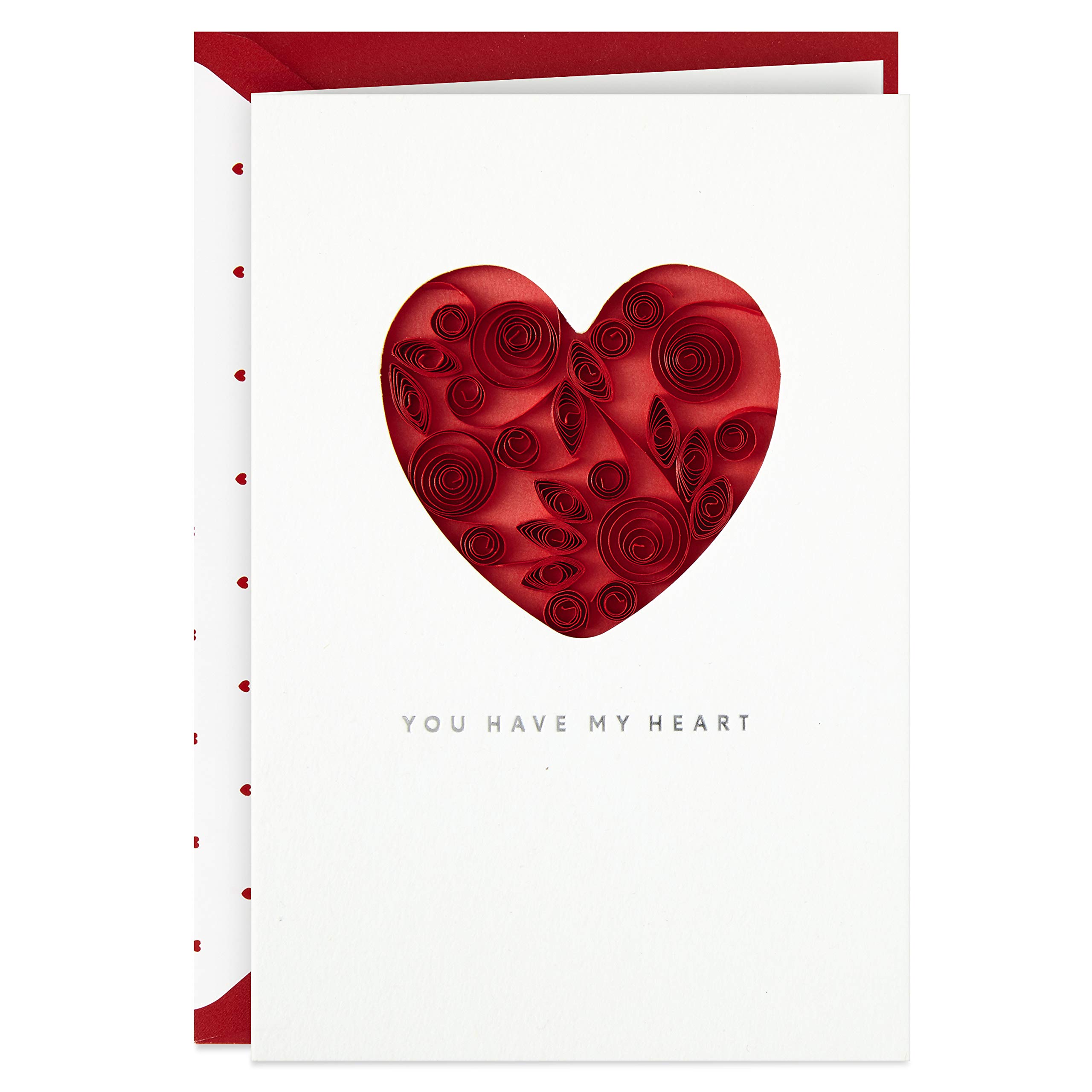Hallmark Signature Love Card, Anniversary Card, Romantic Birthday Card, Sweetest Day Card (You Have My Heart)