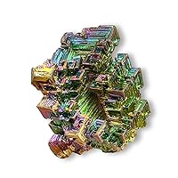 Room Decoration Natural Bismuth Ore,Rainbow Bismuth, Metal Crystal,Crystal Gifts,Home Decoration,Rainbow Bismuth, Metal Crystal (Size : Approx: 0.19-0.24Ib)