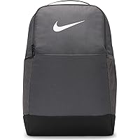 NIKE Unisex - Adult Brasilia 9.5 Backpack, Iron Grey/Black/White, One Size